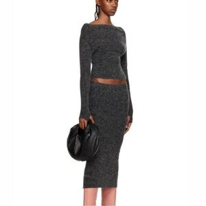 Paloma Wool Gray Knit Skirt